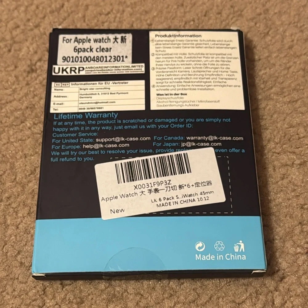 Apple Watch 45mm Screen Protector (4 films left)